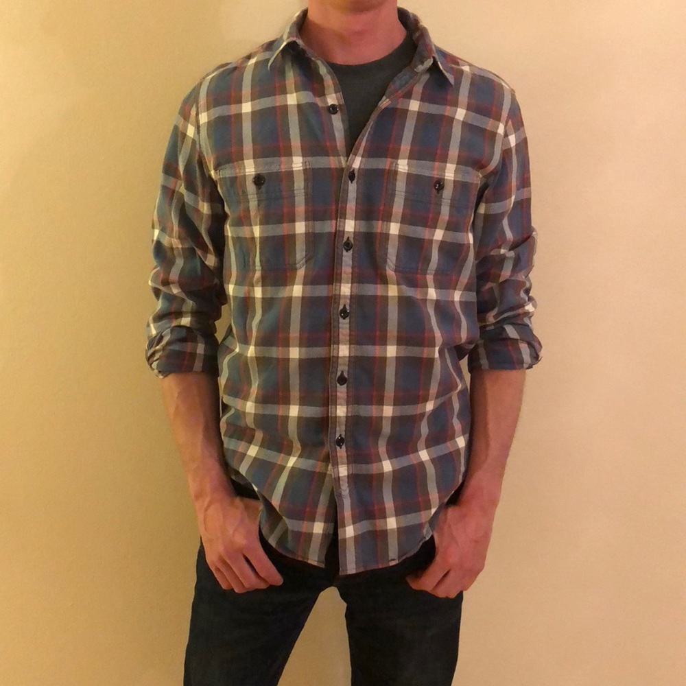 J. Crew flannel long sleeve button down